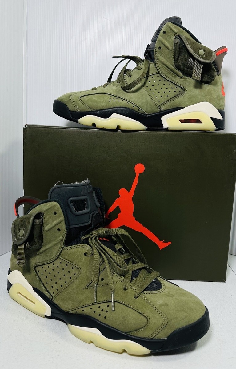 Travis Scott x Air Jordan 6 Retro Olive - Size 10.5 CN1084 Travis Scott x Air Jordan 6 Retro Olive - Size 10.5 CN1084