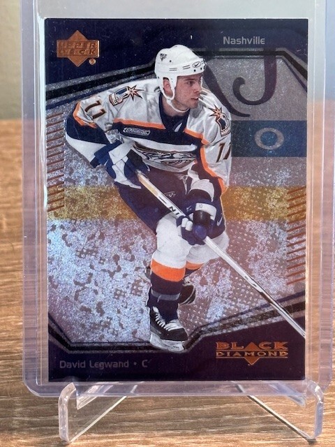 2000-01 Upper Deck Black Diamond David Legwand #32 Nashville Predators