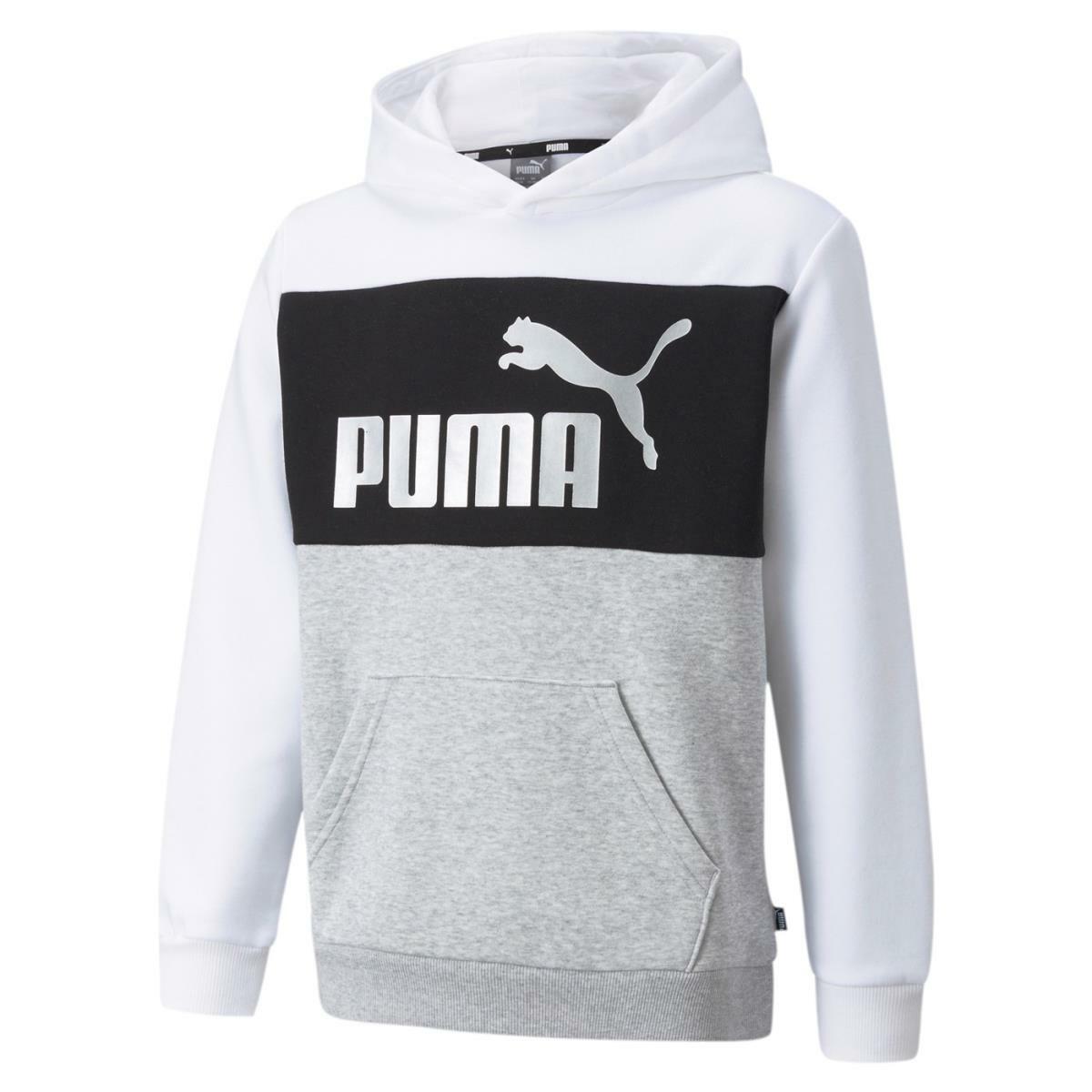PUMA Sweatshirt Winter Baby Ess + Colorblock Hoodie Girl Sport - 846128 02  | eBay