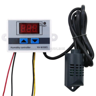 DC 12V 120W LED Digital Humidity Controller Hygrometer Switch Sensor