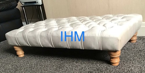 Chesterfield Footstool Coffee Table Pouffee Bench Pet Seat Soft Plush Velvet - Picture 13 of 13