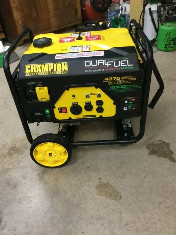 Champion dual fuel 4375 deals