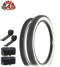 Schwinn Style Whitewall Brick 20x 1.75 S2 20x 2.125 S2 Wide Slick Tire 6pc Set Schwinn Style Whitewall Brick 20x 1.75 S2 20x 2.125 S2 Wide Slick Tire 6pc Set