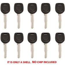 Key Shell Case Compatible with Mitsubishi Uncut Blade Non Chip MIT3 (10 Pack)