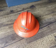 Bullard Fiberglass Hard Boiled Hat Helmet Full Brim Reddy Kilowatt Orange