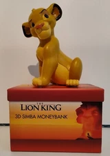 Disney Lion King SIMBA Figurine Moneybox Money Box (16cm) - Boxed Ornament *NEW*