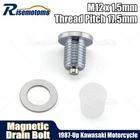 Low Profile Magnetic Drain Bolt Plug For Kawasaki KLR650 KLR 650 1987-2024 2025