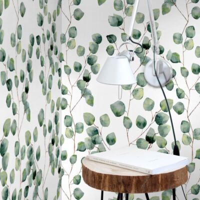 Eco-Friendly Eucalyptus Wallpaper Made in Italy