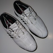 Adidas Tour 360 Mens US 9 White/Black Golf Shoes w/ 3D Fit Foam- EVG 791003