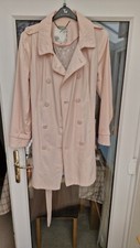 Rjr John Rocha Size 16 Double Breasted Light Pink Coat Lined Debenhams