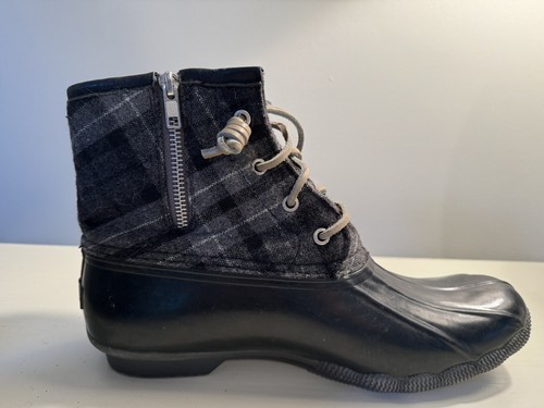 Sperry Top Gr. 11 M Spider Damen gesteppter Nylon-Entenstiefel grau - Bild 9 von 10