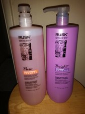 Rusk Sensories Bright Shampoo  Pure Color Protect Mandarin Jasmine Lot Of 2 New