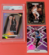 Angel Reese ROOKIE CARD PSA NM- MINT 8 SILVER PRIZM + OPTICHROME #20/199 + PRIZM
