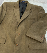 VTG Ralph Ralph Lauren Corduroy Blazer Men 42R Sportcoat Jacket Brown Preppy