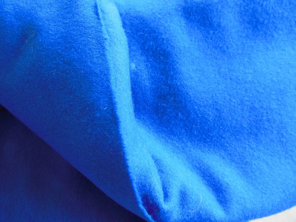 Royal Blue Wool Fabric - Cashmere Feel Wool - 3 Yards @ 58" W - Jacket Med Wt. - Image 3 of 4
