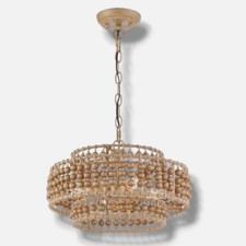 Crystorama Brown Silas 4-Light Ceiling Semi F...