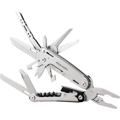 ROXON 16-in-1 Multitool with 9 Bit Set Stainless Pliers and Pouch