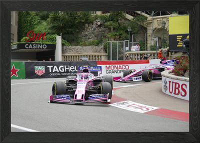 Racing Point Monaco Gerahmtes Wandbild Poster Leinwanddruck Bild