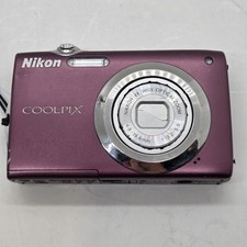 Nikon Coolpix S3000 12.0MP Digital Camera 4x Wide Zoom Plum Parts Repair