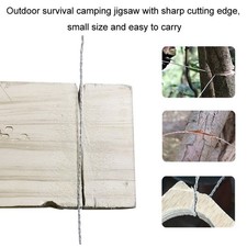 Cuerda de sierra de alambre de acero nietleniona para acampar al aire libre,63 cm