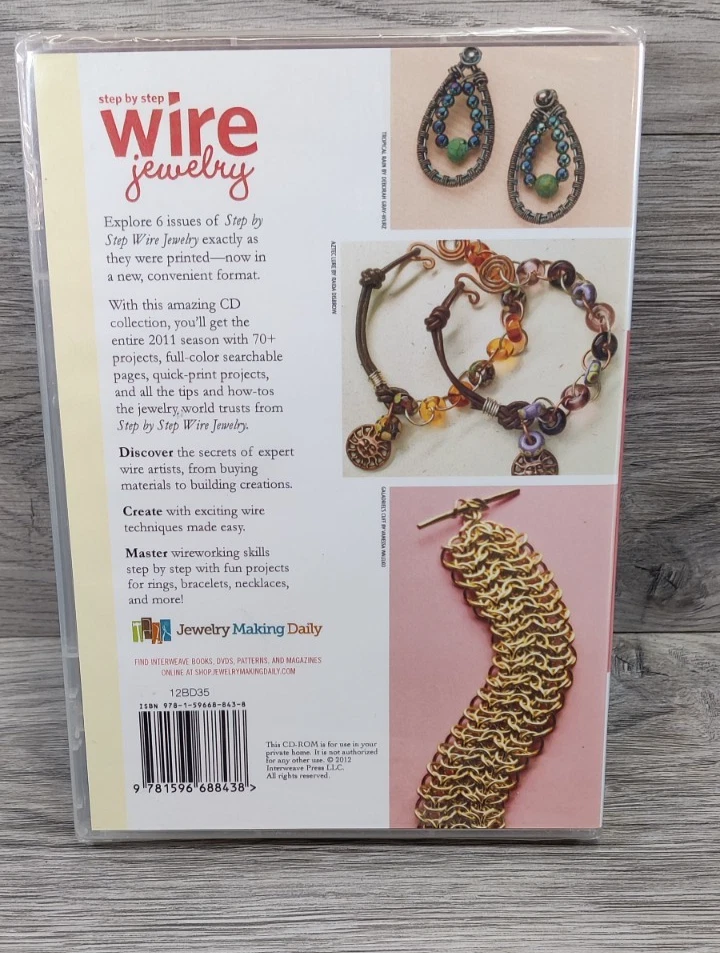 Step by Step Wire Jewelry 2011 Collection On CD-New Sealed - Image 2 of 4