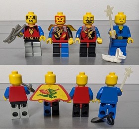 LEGO 6076 Dragon Mountain + 6056 Dragon Wagon Castle Minifigures