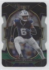 2022 Panini Select Concourse Black & Green Prizm Die-Cut Donovan Wilson #86 0zt4