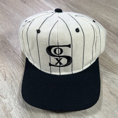 VTG Starter Chicago White Sox Snapback Hat MLB 100% Wool Pinstripe