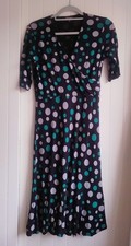 Phase Eight Fit & Flare Wrap Front Dress Size 14