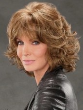 Mid-length Shag with Spiral Curls Capless Synthetic Wig 12 Inches