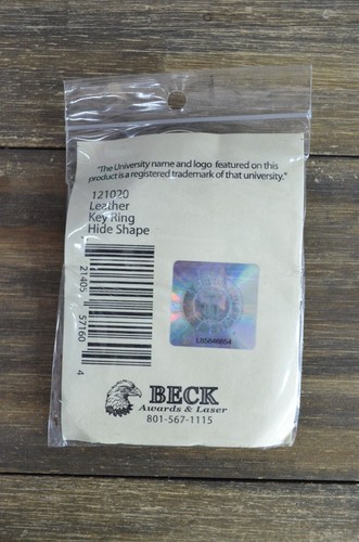 Leather University Utah Key Ring Team Spirit Official License Book Bag Tag - Picture 6 of 10