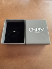Christ Weißgold Diamantring 375 / 0,03 Karat...