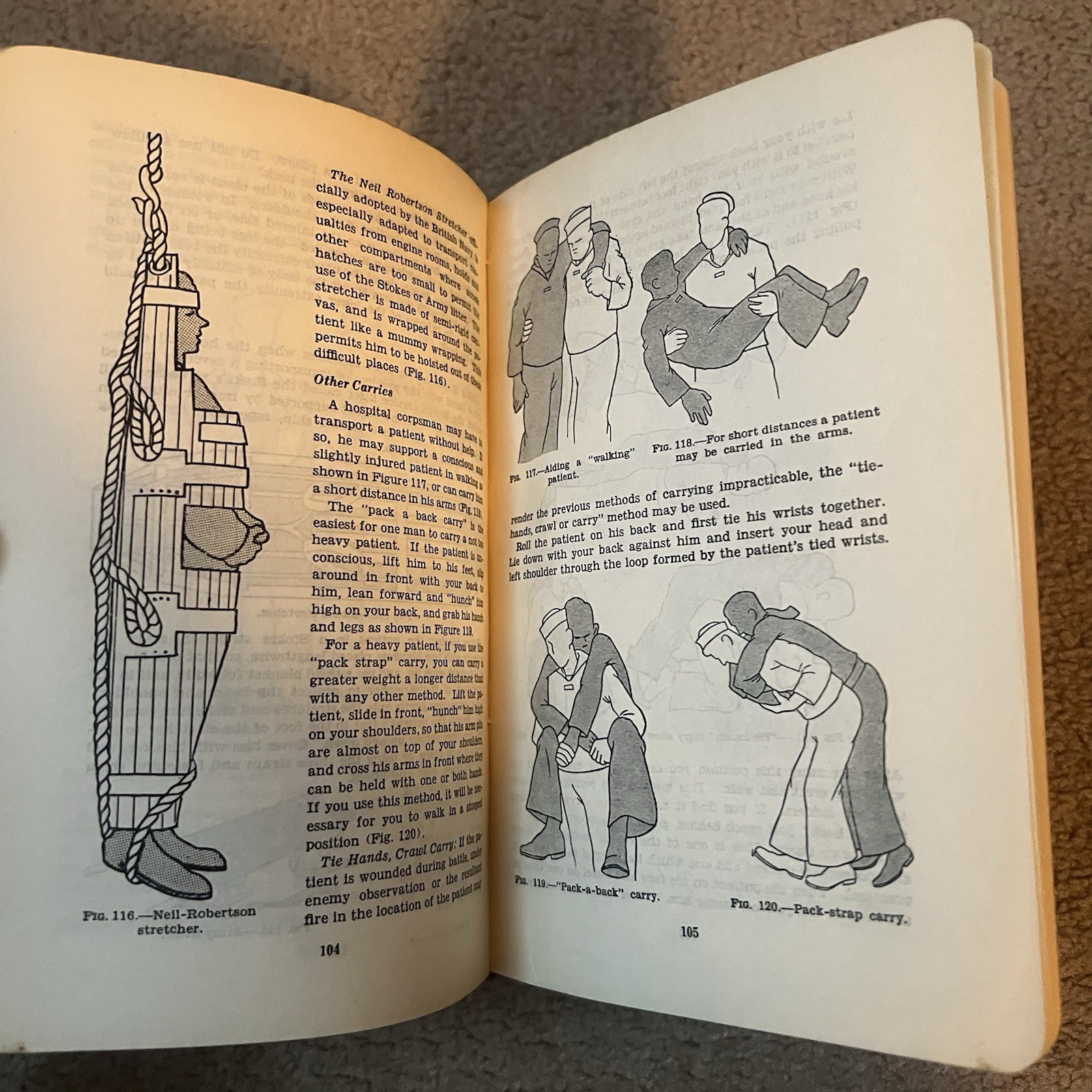 Handbook of the Hospital Corps United States Navy 1949 Vintage Military Book