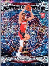 2024-25 Panini Prizm #15 Reed Sheppard Fireworks Prizms Fast Break