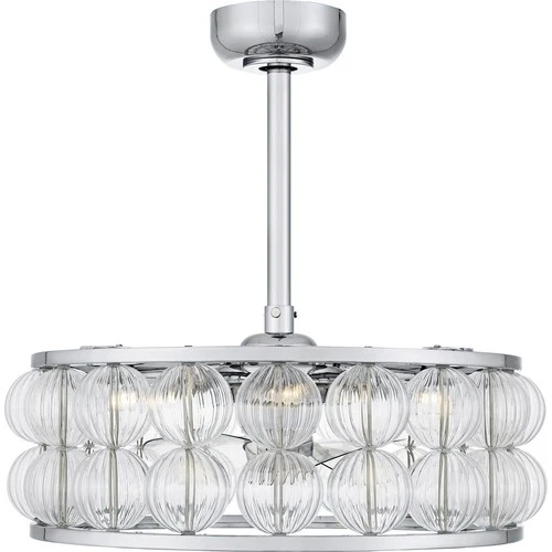 Polished Chrome  Fan Light from the Terrarock Collection - Picture 3 of 6