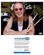 Foghat Roger Earl Signed Autographed 11x14 Photo UK Rock Drummer ACOA