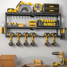 8 Drill Power Tool Organizer Storage Rack Cordless Tool Rack Holder 3 Layer