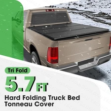 Hard Tri-Fold Truck Bed Tonneau Cover for 2009-2025 Dodge Ram 1500 5.7Ft (68.4"）