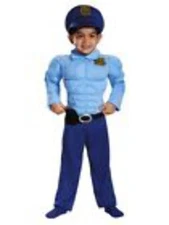 28347 - Policeman Power Suit For Toddlers With Durable Fabric, Authentic Detaili