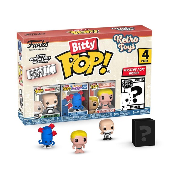 Funko Bitty Pop! Retro Toys - Mr. Monopoly 4PkUnd Eine ÜBerraschungs-Mini-Figur-image