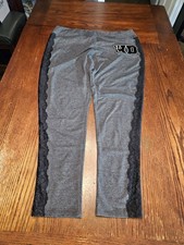 Harley Davidson Leggings Women's Sz 2XL Lace Down Legs HD Logo A457 