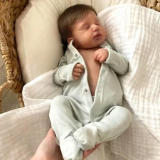 Zero Pam Reborn Baby Dolls Silicone Full Body-20 in Anatomically Correct... 