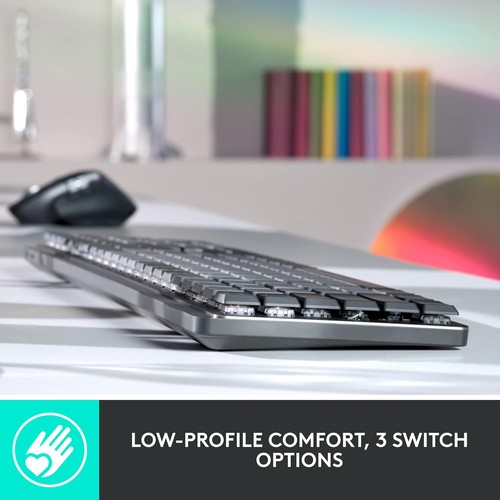 Clavier de performance mécanique sans fil éclairé Logitech MX - Photo 3/6