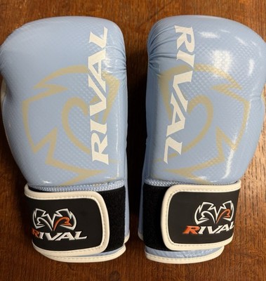 RIVAL Boxing RB7 Fitness Plus Boxing Gloves M Baby Blue White High-Density Foam