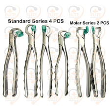 Dental Extraction Forceps Standard Series Set of 4 Pcs  2 pcs Molar Series Set