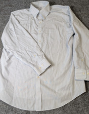 Brooks Brothers Regent Non-Iron Shirt Men' s 16 / 32-33 Lt. Blue Stripe EUC