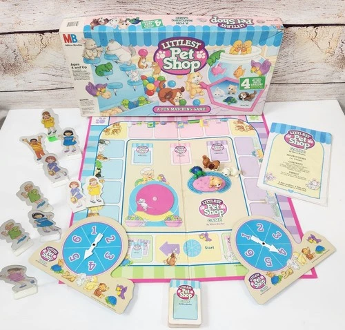 1993 Littlest Pet Shop A Fun Matching Board Game MB Vintage Kenner Figures