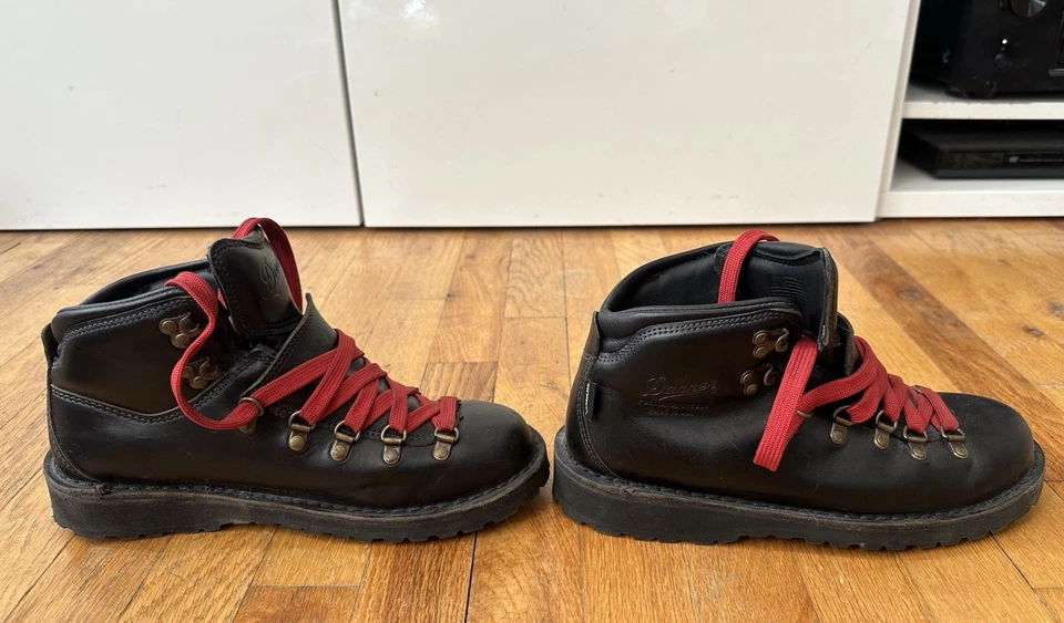 Botas de senderismo Danner Mountain Pass de cuero para mujer negras talla 8 hechas en EE. UU. Gore-Tex Foto 4 de 4