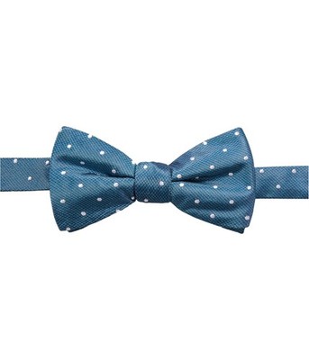 Ryan Seacrest Mens Burke Dot Self-tied Bow Tie, Blue, One Size