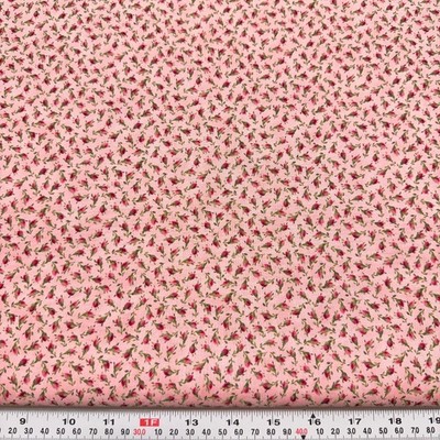 Select Basics by Robyn Pandolph for SSI Floral on Pink Cotton by the HALF YARD
